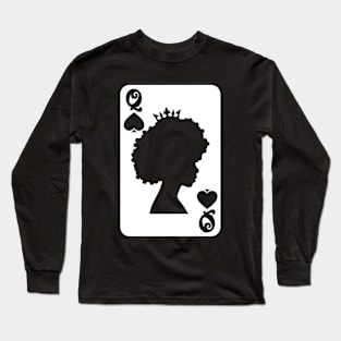 Black queen card Long Sleeve T-Shirt